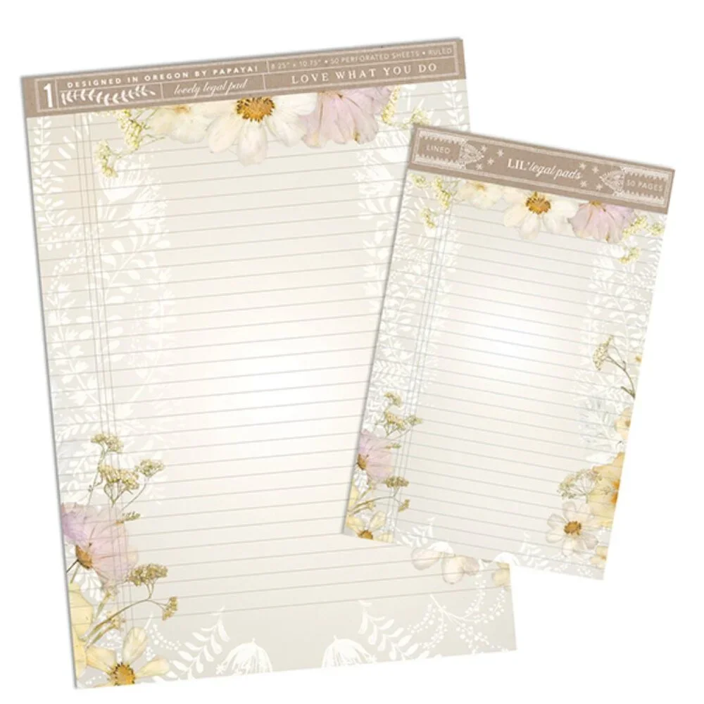NWT “Cosmo Lace” Spiral Notebook/Journal, Legal Pad & Note Pad Bundle NEW